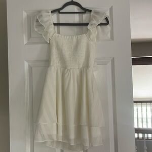 Brand new ivory dress with tags gorgeous back tie